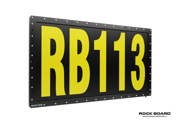 Rock Board Custom Display HAUL TRUCK ID Number Board (1130W)