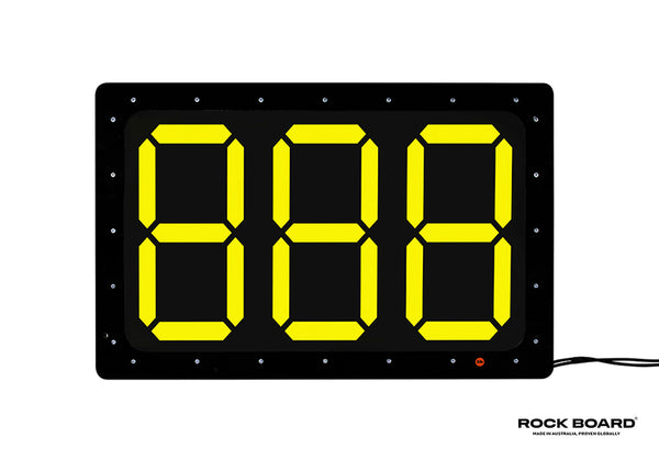 Rock Board Heavy Duty LED Number Board, 3 Numeric Changeable Character Display