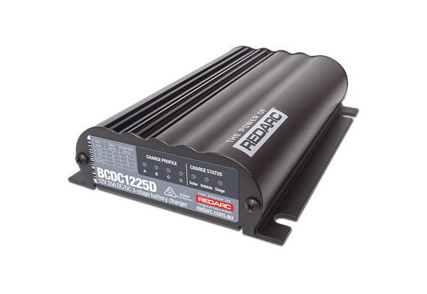 DUAL INPUT 25A IN-VEHICLE DC BATTERY CHARGER