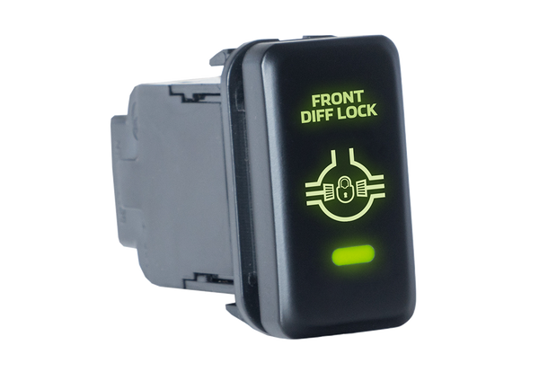 Large Toyota Front Diff Lock Switch with Green Illumination ON/OFF - QVSWHL8
