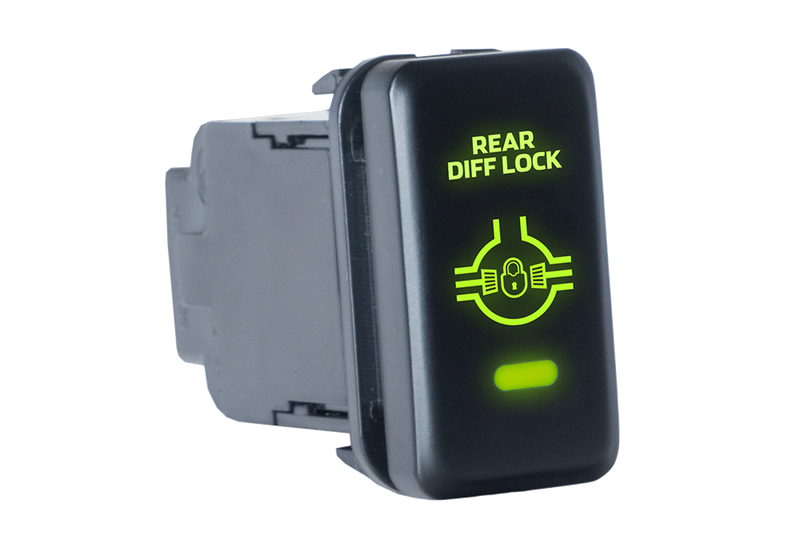 Large Toyota Rear Diff Lock Switch with Green Illumination ON/OFF - QVSWHL9