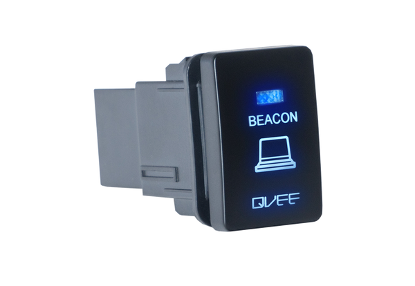 Small Toyota Beacon Switch with Blue Illumination ON/OFF - QVSWPR1B