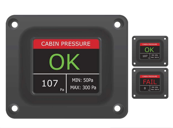 Panel Mount Cabin Pressure Monitor