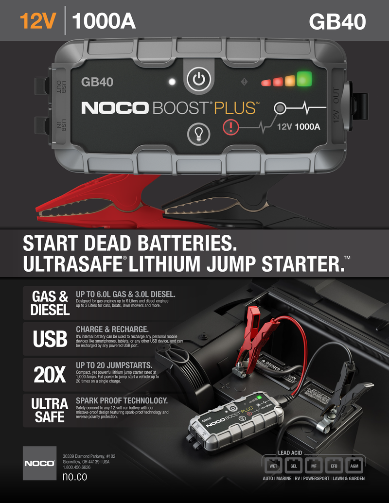 NOCO GB40 Jump Starter