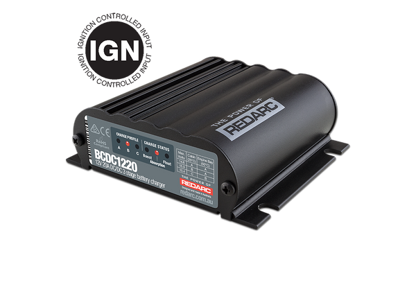 REDARC 20A IN-VEHICLE DC BATTERY CHARGER (IGNITION CONTROL)